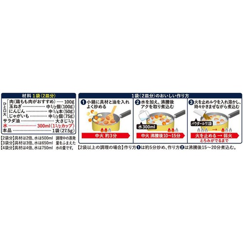 エスビー食品 栗原はるみ わたしのカレー 中辛 110g(27.5g x 4袋)