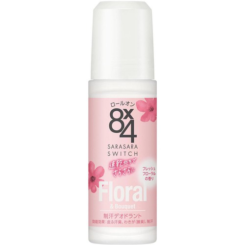 花王 8 x 4 ロールオン フレッシュフローラルの香り 45ml