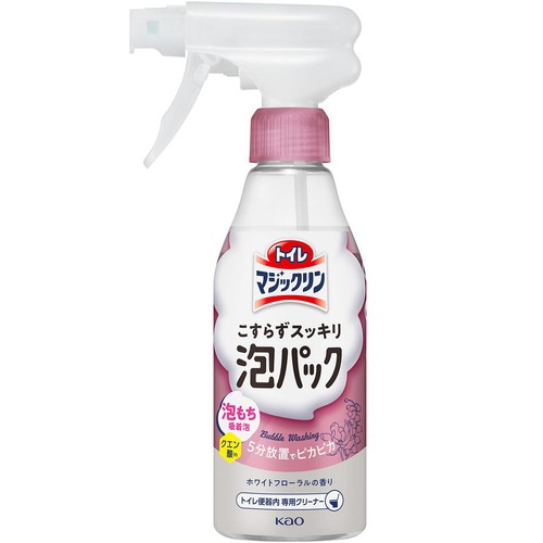 花王 トイレマジックリン こすらずスッキリ泡パック ホワイトフローラルの香り 本体 300ml