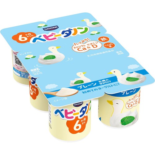 ダノン ベビーダノン ヨーグルト プレーン乳糖の甘みだけ 6ヶ月頃から 45g x 6個
