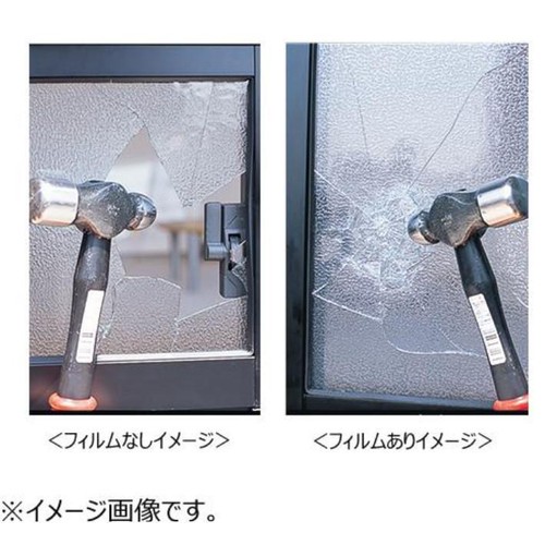 ノムラテック 凹凸ガラス専用防犯フィルム 420 x 297mm 2枚入り