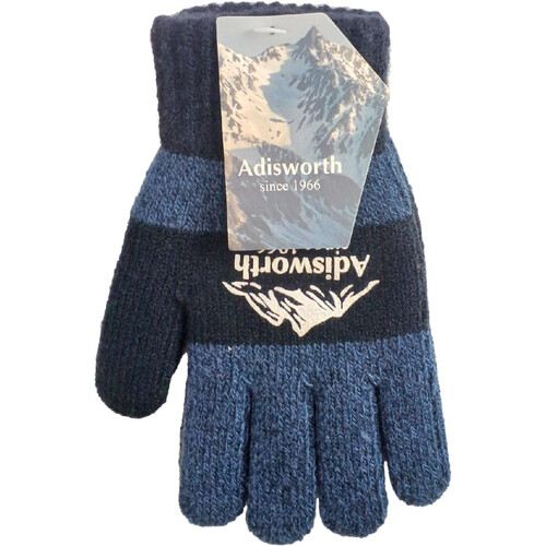 Adisworth ニット五指手袋 ネイビー Green Beans | グリーンビーンズ