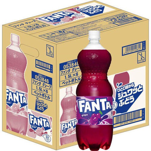 コカ・コーラ ファンタグレープ 1ケース 1500ml x 6本 Green