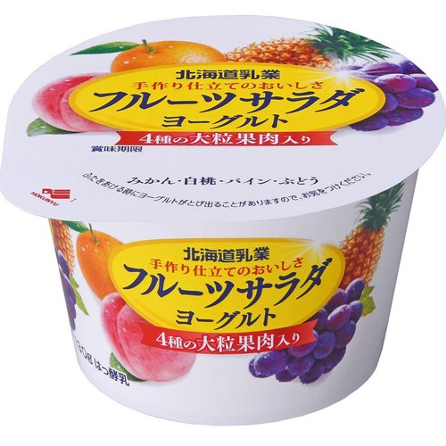 北海道乳業 フルーツサラダヨーグルト 130g