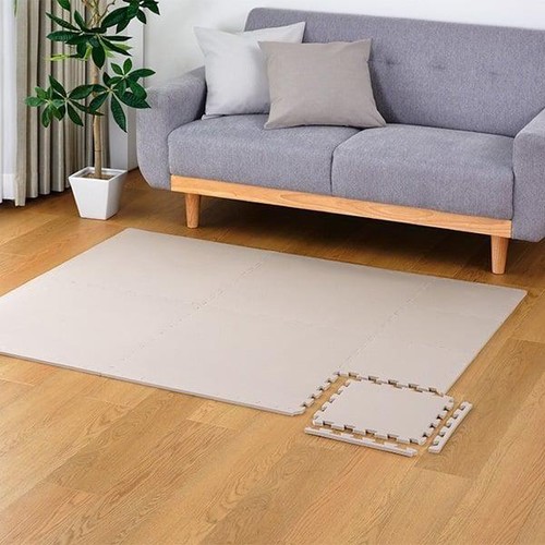抗菌ジョイントマット(厚さ1cm) 30 x 30cm 9枚入り グレージュ ホームコーディ