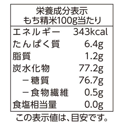 もち米(北海道産はくちょうもち) 900g トップバリュベストプライス