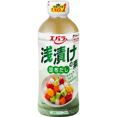 エバラ食品 浅漬けの素 昆布だし 500ml
