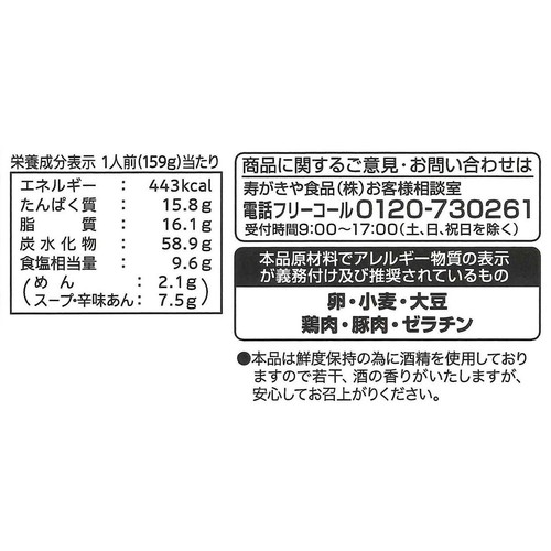 寿がきや 岐阜タンメン 2人前