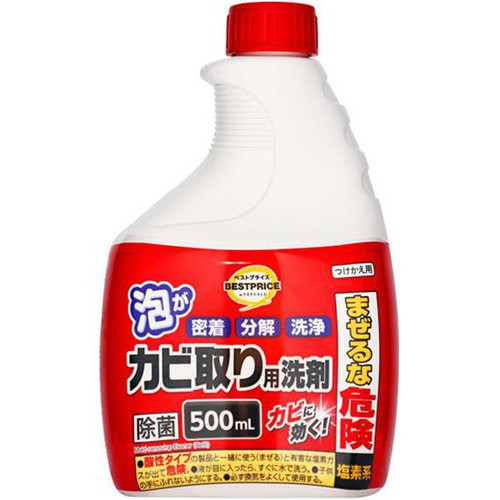 カビ取り用洗剤 つけかえ用 500mL トップバリュベストプライス