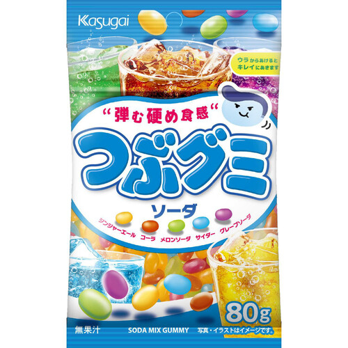 春日井製菓 つぶグミ ソーダ 80g