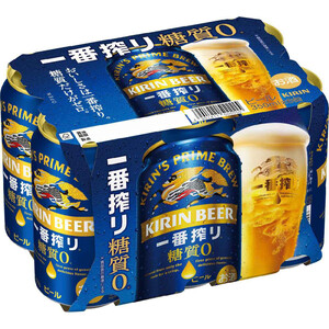 5%】 キリン 一番搾り糖質ゼロ 350ml x 6本 Green Beans