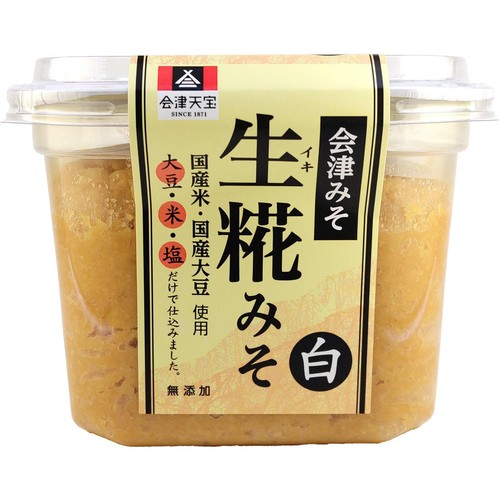 会津天宝 生糀みそ 白 650g
