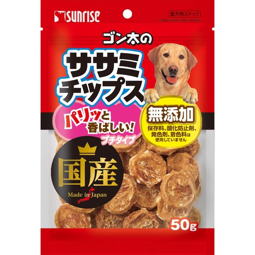 【ペット用】 マルカン ゴン太のササミチップス プチタイプ 50g