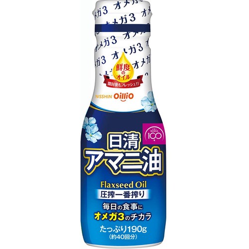 日清オイリオ アマニ油 フレッシュキープボトル 190g