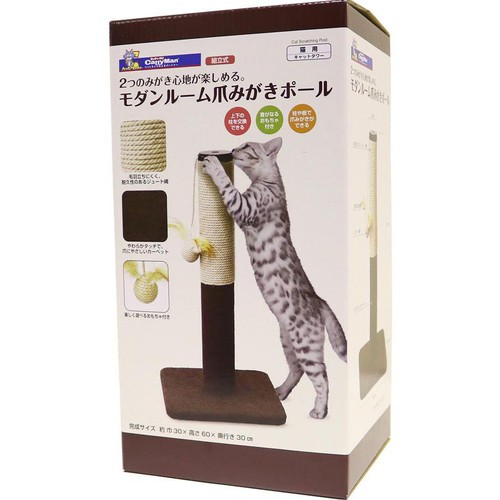 【ペット用】 ドギーマンハヤシ モダンルーム爪みがきポール 1個