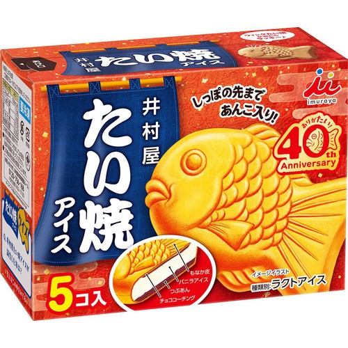 井村屋 たい焼アイス 60ml x 5個入
