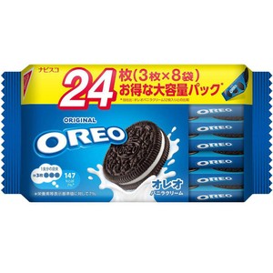 モンデリーズ オレオファミリーパック バニラクリーム 24枚入(3枚 x 8