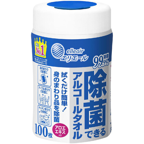 大王製紙 エリエール 除菌できるアルコール 100枚