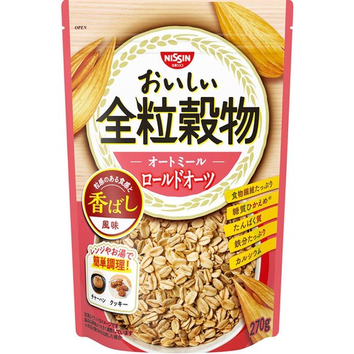 日清シスコ おいしい全粒穀物オートミール ロールドオーツ 270g
