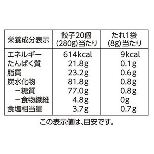 チルド肉餃子 ラー油入りたれ付 14g x 20個 トップバリュベストプライス