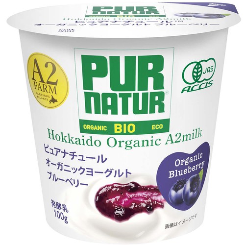 カネカ食品 ピュアナチュール オーガニックヨーグルト ブルーベリー 100g