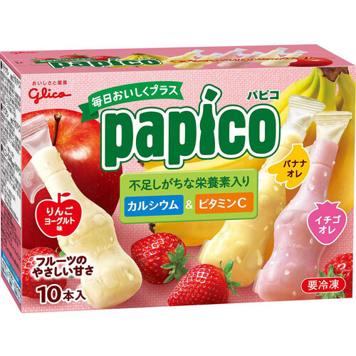 グリコ パピコ 毎日おいしくプラス 45ml x 10本入