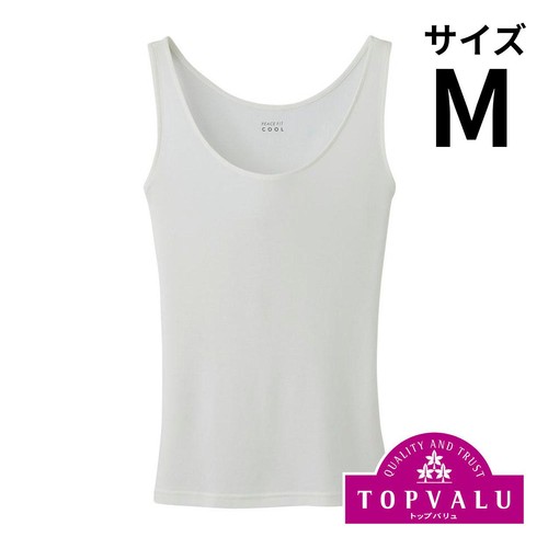 PEACE FIT(ピースフィット) COOL タンクトップ 婦人 オフホワイトM トップバリュ