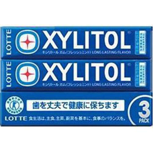 ロッテ キシリトールガム フレッシュミント 14粒 x 3個入 Green