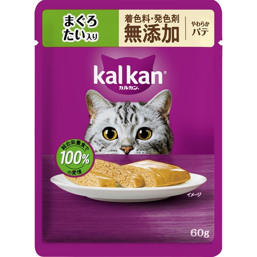 【ペット用】 マースジャパン カルカンパウチ やわらかパテ まぐろ たい入り 60g