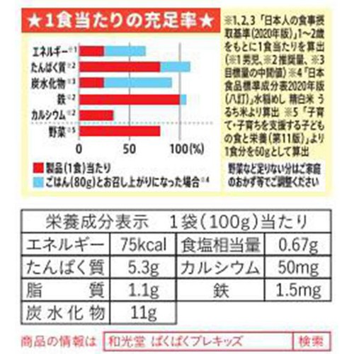和光堂 ぱくぱくプレキッズ ごろごろ具材のチキンカレー 1歳半頃から2歳代目安 100g