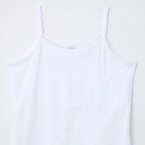 PEACE FIT(ピースフィット) COOL コットン100% 胸二重キャミソール 女の子 クロ 150cm トップバリュ