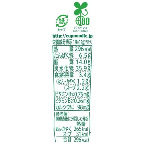 日清食品 あっさりおいしいカップヌードル チリトマト 62g
