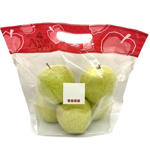 青森県産 葛西さんの理由あり王林りんご 4-6個 1kg Green Beans