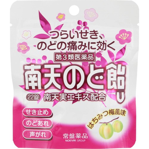 【第3類医薬品】◆南天のど飴U 22錠