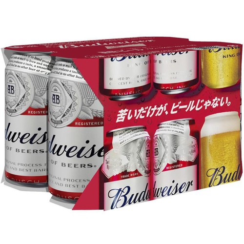 5%】 ABInBev バドワイザー 330ml x 6本 Green Beans | グリーン