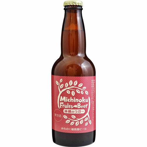 【6% / 福島県】 みちのく福島路ビール 林檎のラガー 330ml