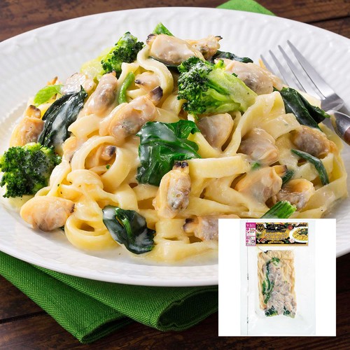 柳川冷凍食品 あさりたっぷりクリームパスタ【冷凍】 300g Green Beans