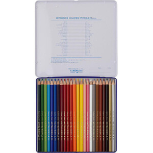 三菱鉛筆 ユニパレット色鉛筆 24色 青 Green Beans | グリーンビーンズ