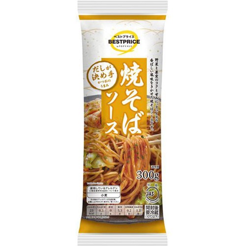 だしが決め手の焼そばソース 300g トップバリュベストプライス
