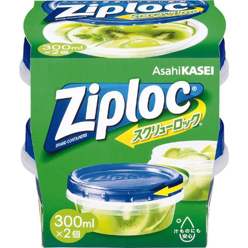 ジップロック スクリューロック 300ml x 2個