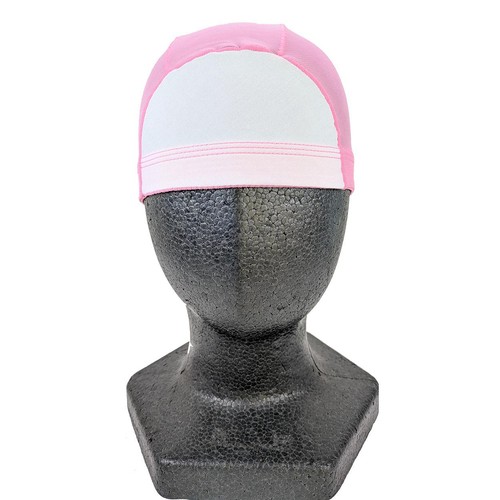 ネーム付きスイムキャップ ピンク Mサイズ  頭囲50cm-55cm