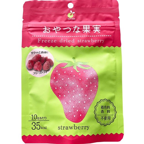 ヤマサン食品工業 おやつな果実 フリーズドライ いちご 20g Green