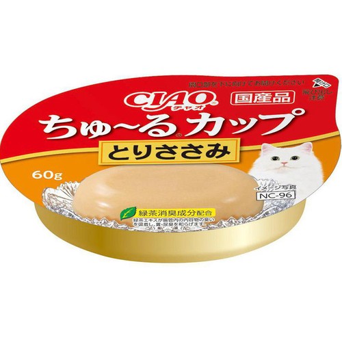 【ペット用】 いなば CIAO ちゅ〜るカップ とりささみ 60g