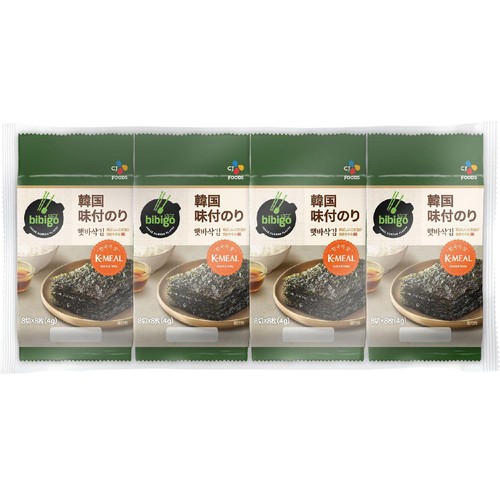 bibigo 韓国味付のり 8切8枚 8袋入