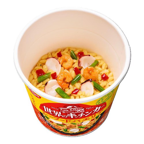 日清食品 世界のキッチンカー スペイン シーフードパエリア 77g