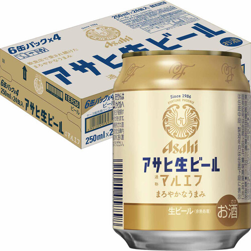 アサヒ 生ビール マルエフ 1ケース 250ml x 24本