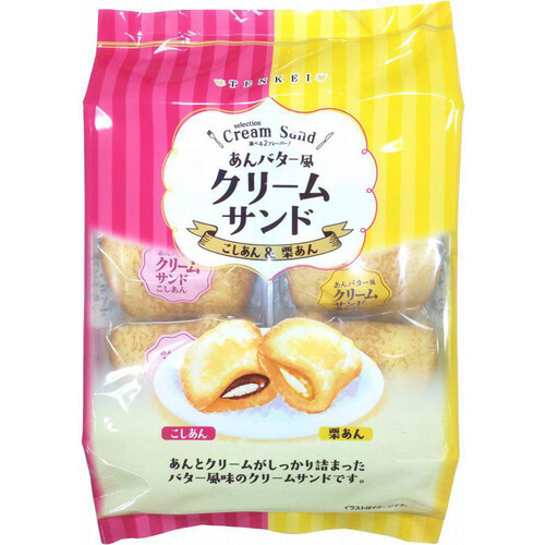 天恵製菓 あんバター風クリームサンド 6個入