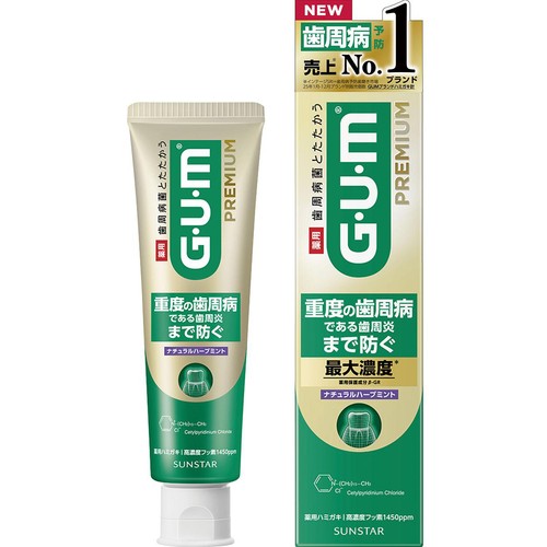 サンスター ガム・プレミアム デンタルペースト ナチュラルハーブミント 85g