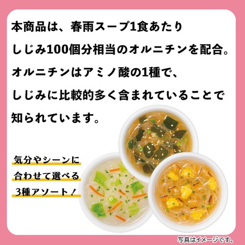 ひかり味噌 選べるスープ春雨 オルニチン入り3種のスープ 10食入