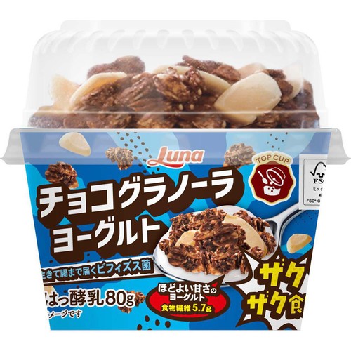 日本ルナ TOPCUP チョコグラノーラ ヨーグルト 105g Green Beans